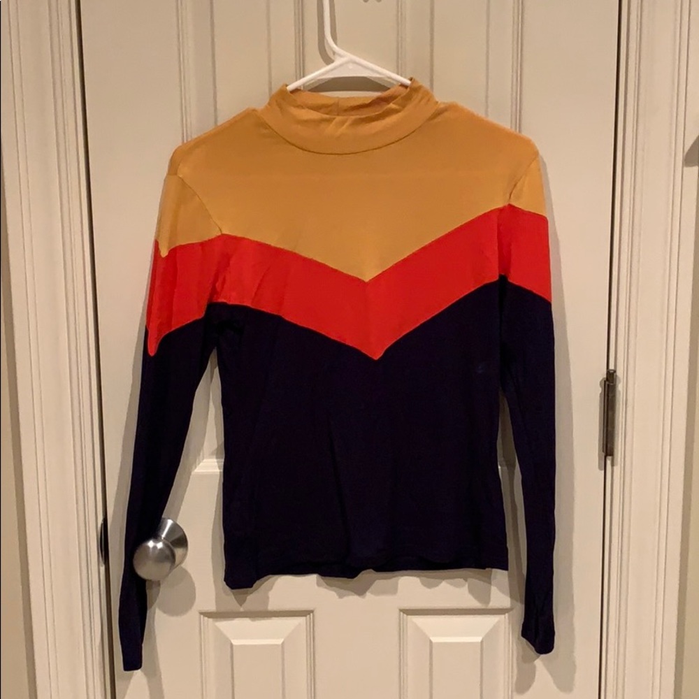 Nasty Gal Chevron Long-Sleeve Tee
